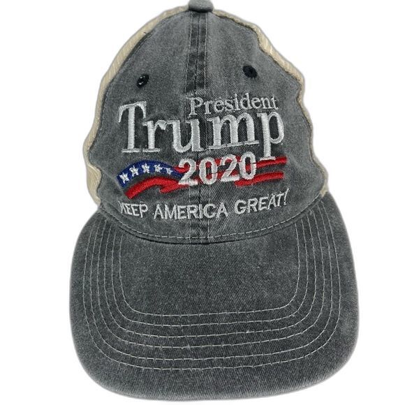 President Trump 2020 Keep America Great Truckers Hat Mesh SnapBack Grey One Size - Picture 3 of 10